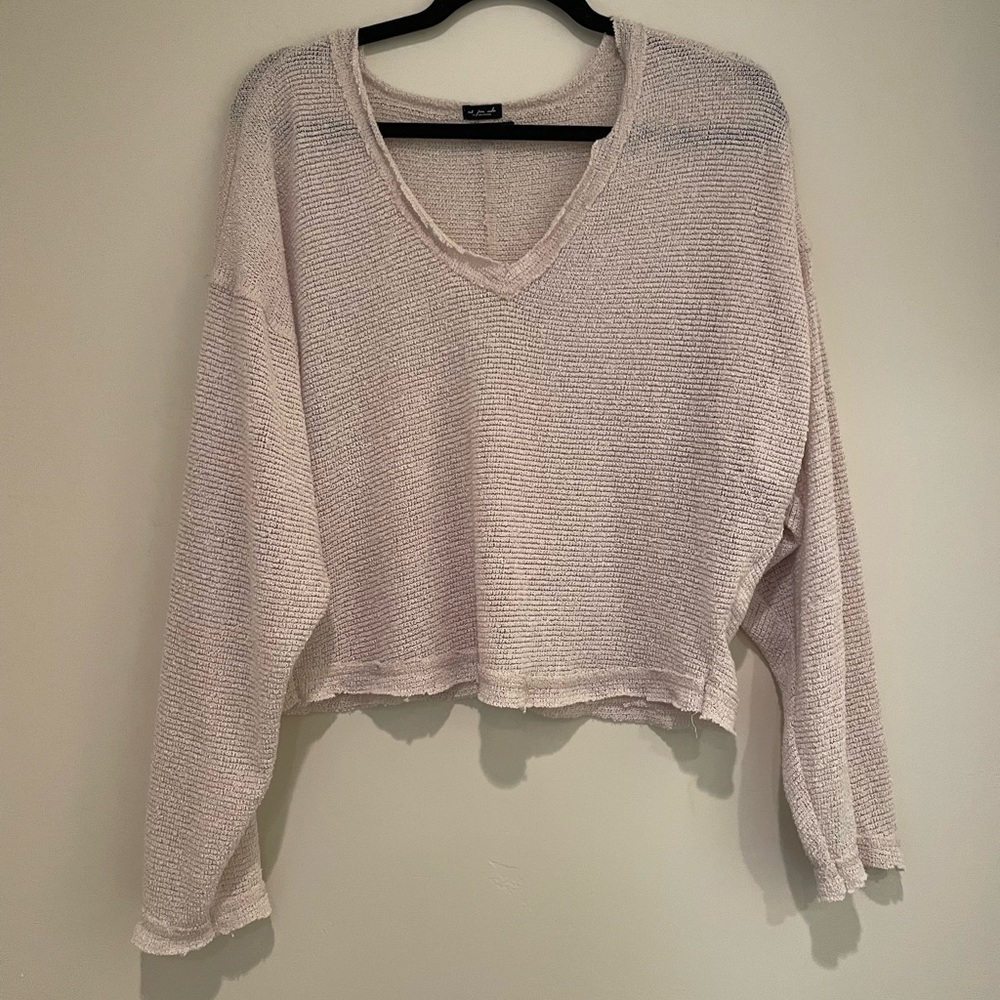 urban outfitters sheer sweater!